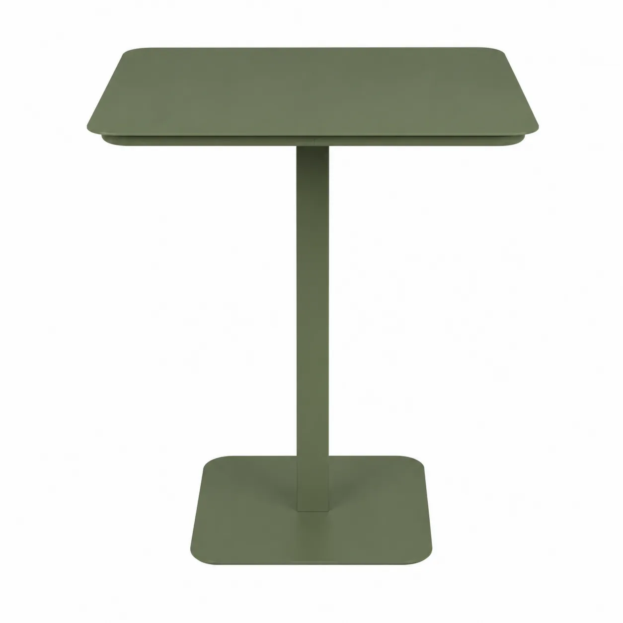 Table carrée en métal Vert 70x70 cm