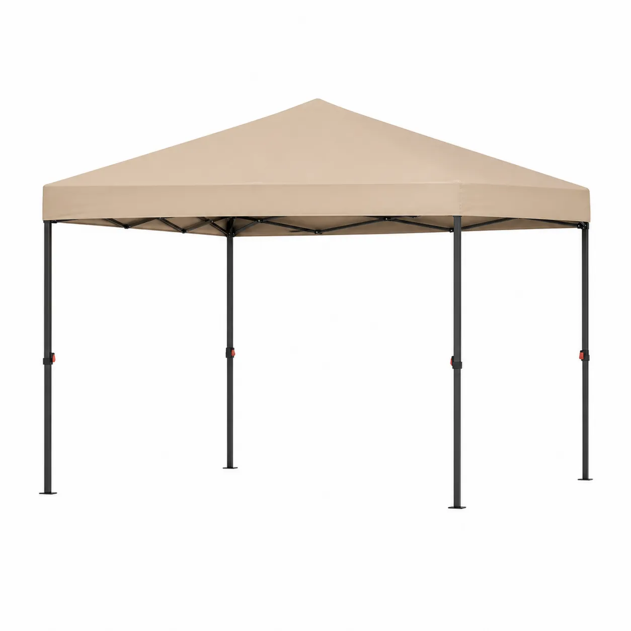 Tente pliante en acier et polyester 3x3 m Beige