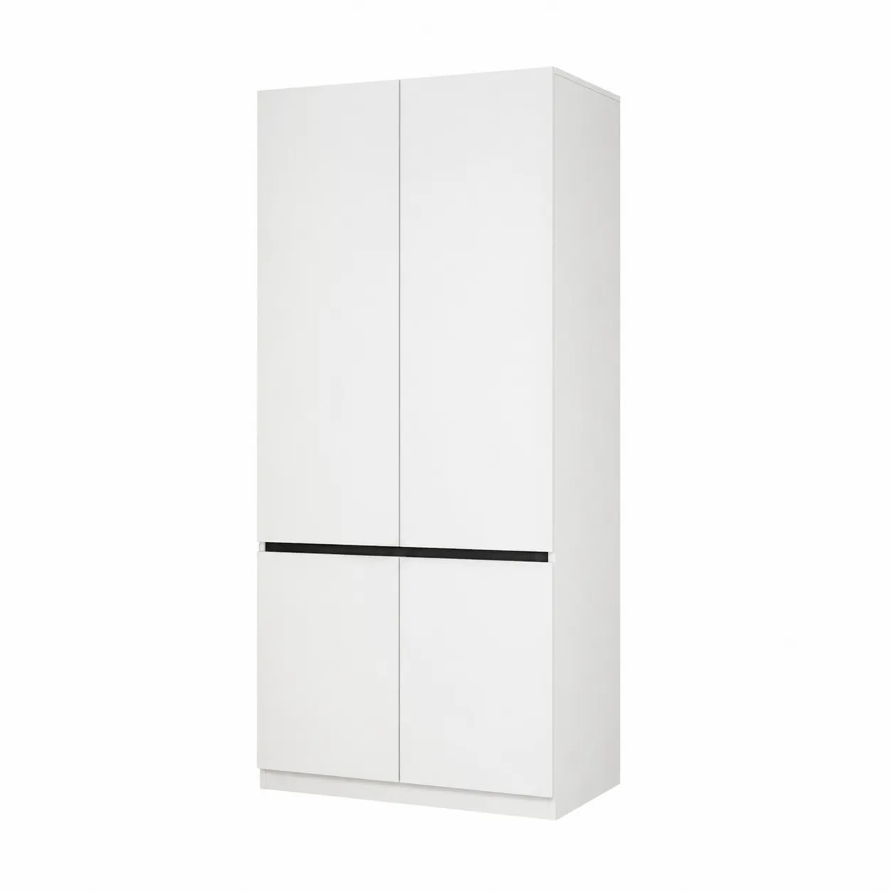 Armoire blanche 2 portes en panneau de particules