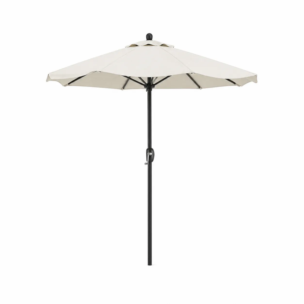 Parasol de jardin en aluminium et polyester Crème Ø 300 cm