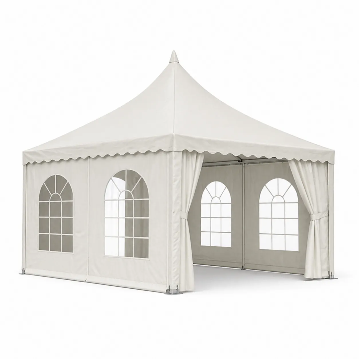 Tente extérieure 3x3m en polyester avec fenêtres PVC