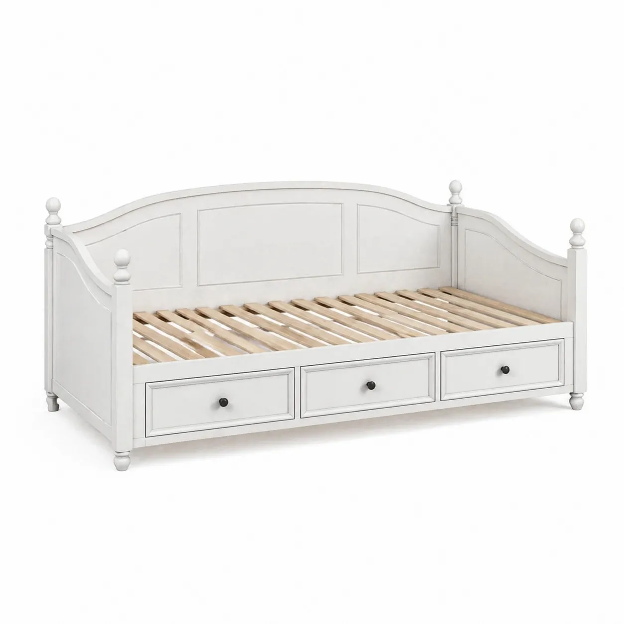 Lit de jour en bois avec tiroirs 90x200 cm