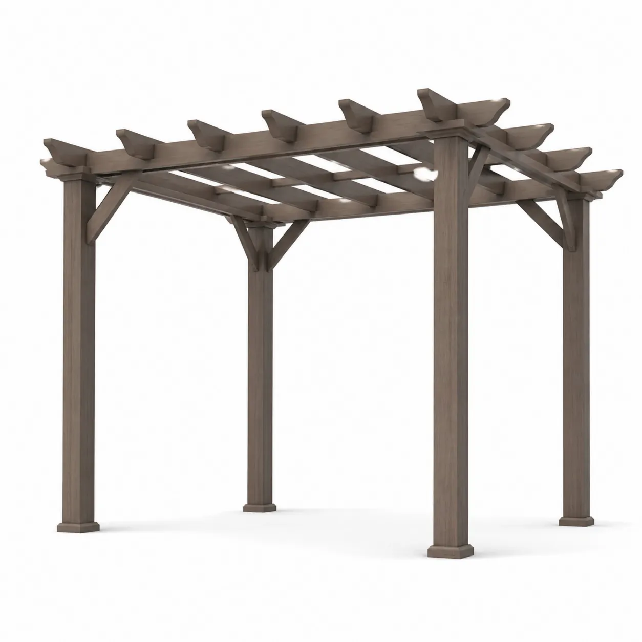 Pergola en bois massif Marron 300 x 240 x 220 cm