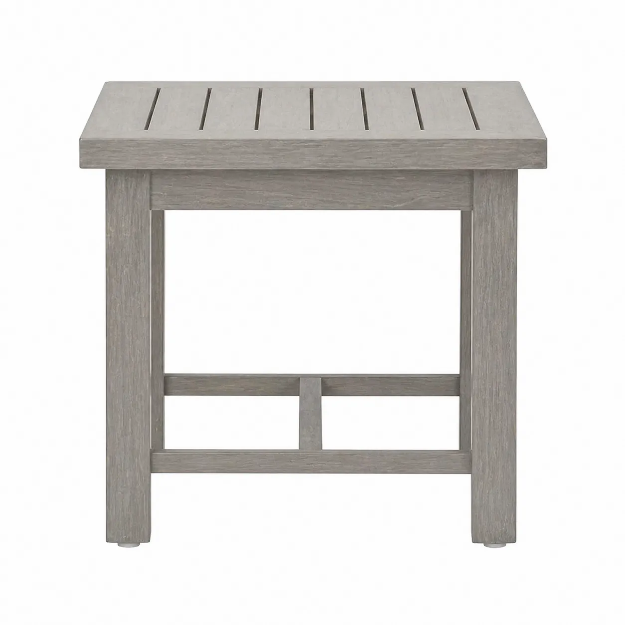 Table d'extérieur en bois composite gris 50x50x45 cm