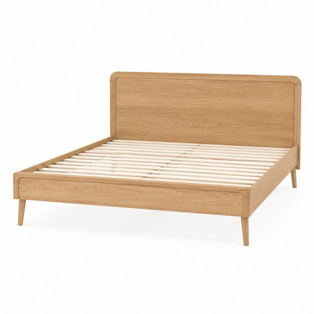 Lit double en bois de chêne 200x160 cm