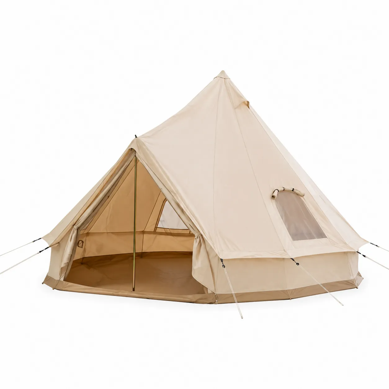 Tente en toile de coton Beige 400 cm x 250 cm