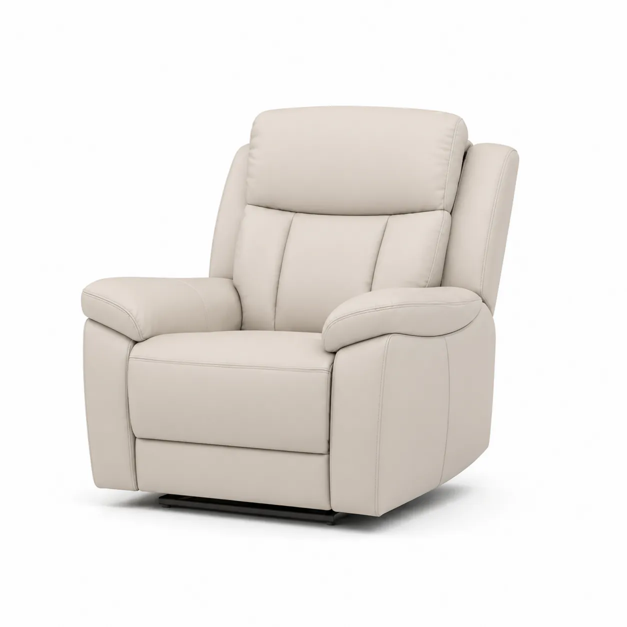 Fauteuil inclinable en cuir synthétique Beige