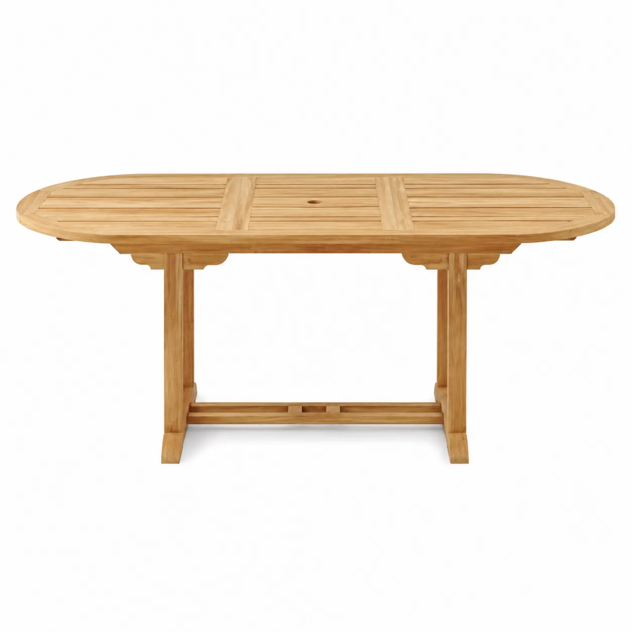 Table de jardin en bois teck ovale 200 cm