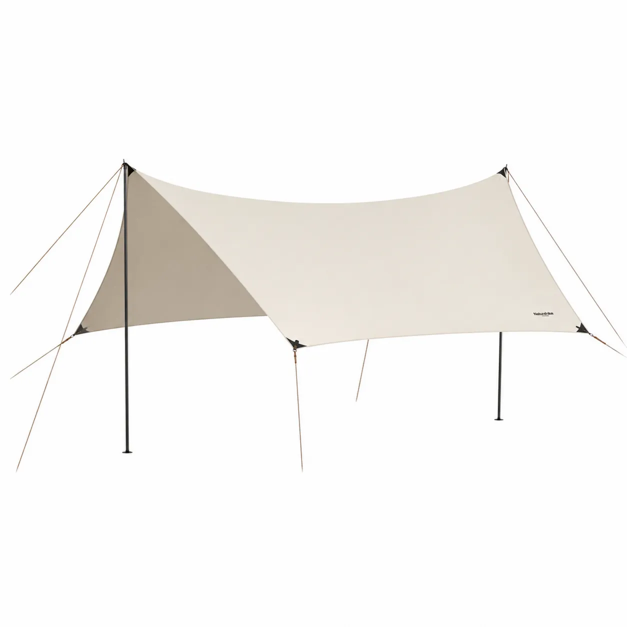 Tarp de Camping 4x4 m en Polyester Blanc Extérieur