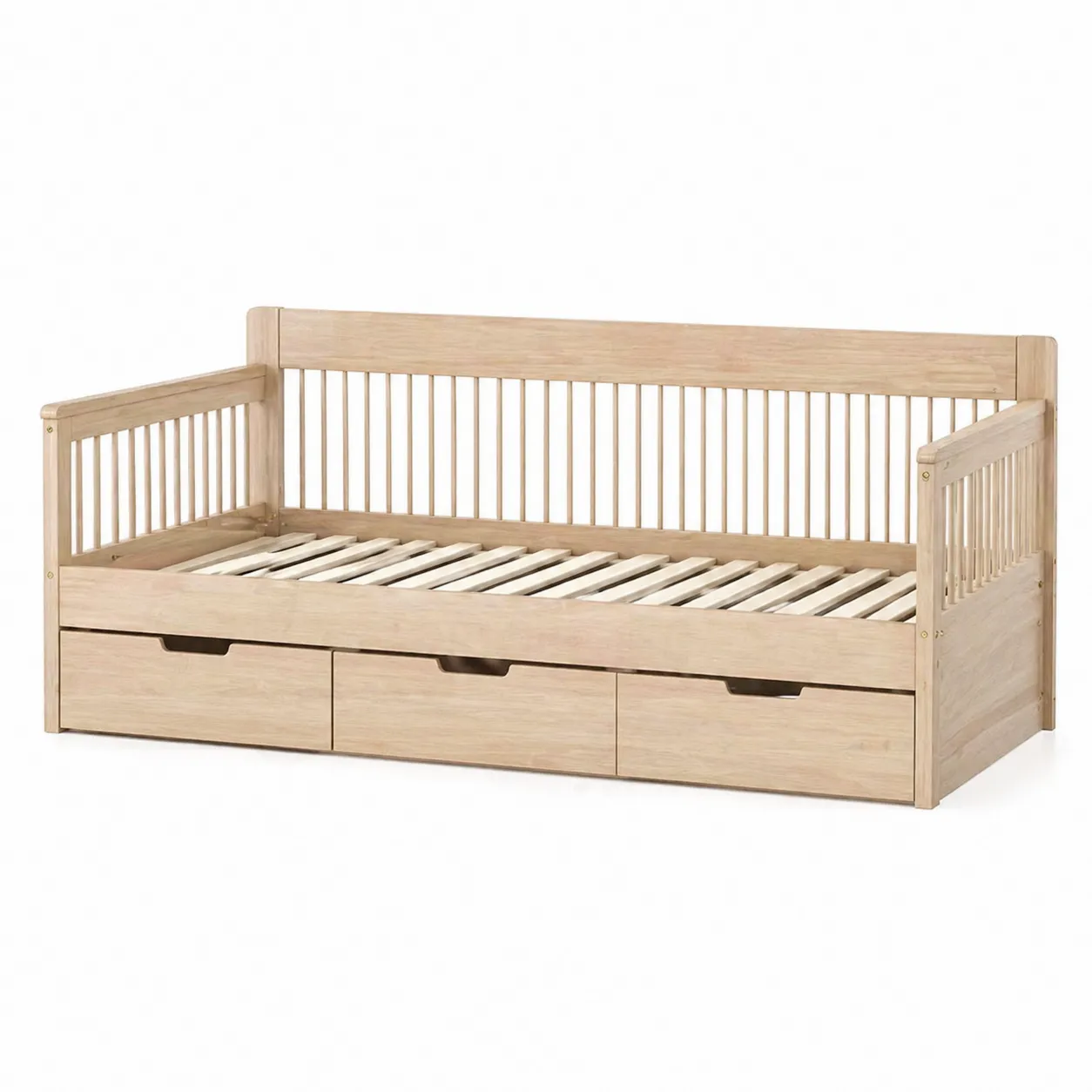 Lit de jour en bois avec tiroirs 200x90 cm