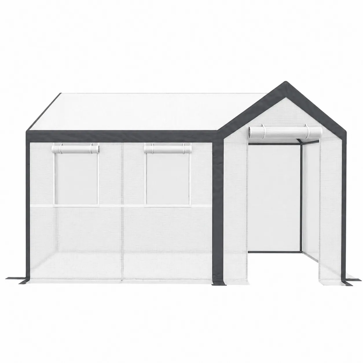 Serre de Jardin en Acier avec PVC et Fenêtres