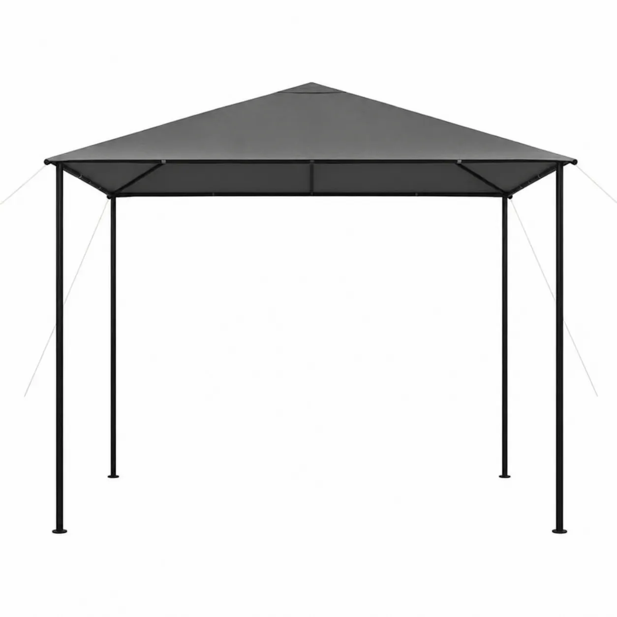 Tonnelle de jardin en aluminium et polyester gris 300x300 cm