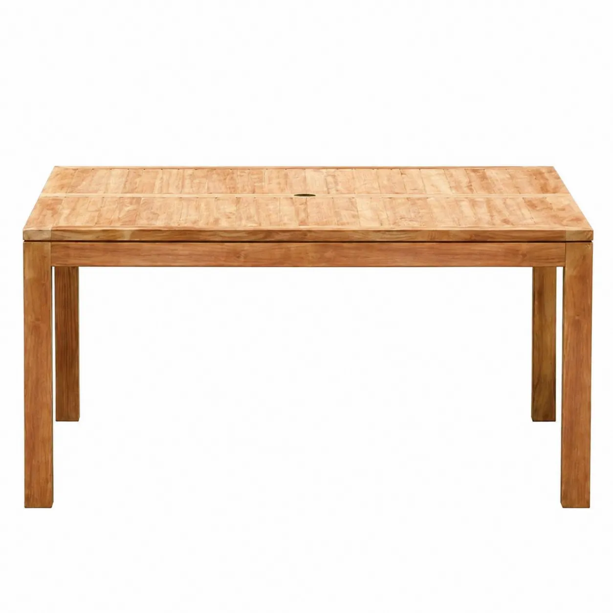 Table de jardin rectangulaire en teck 150 cm