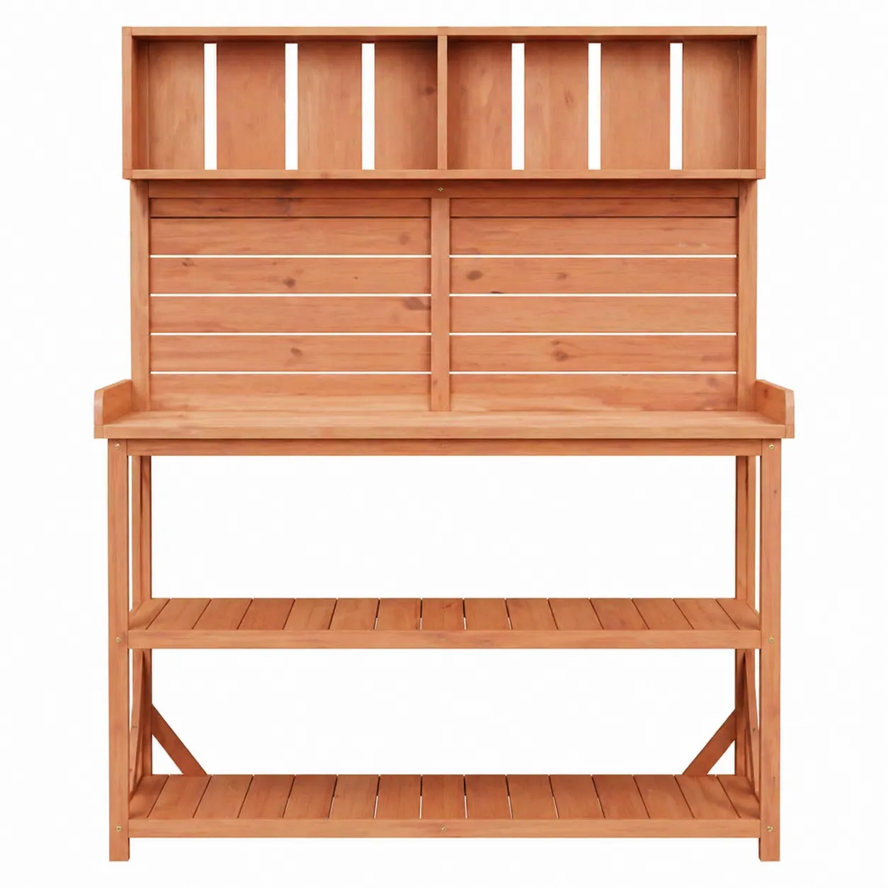 Table de culture en bois avec étagères 120x60x120 cm