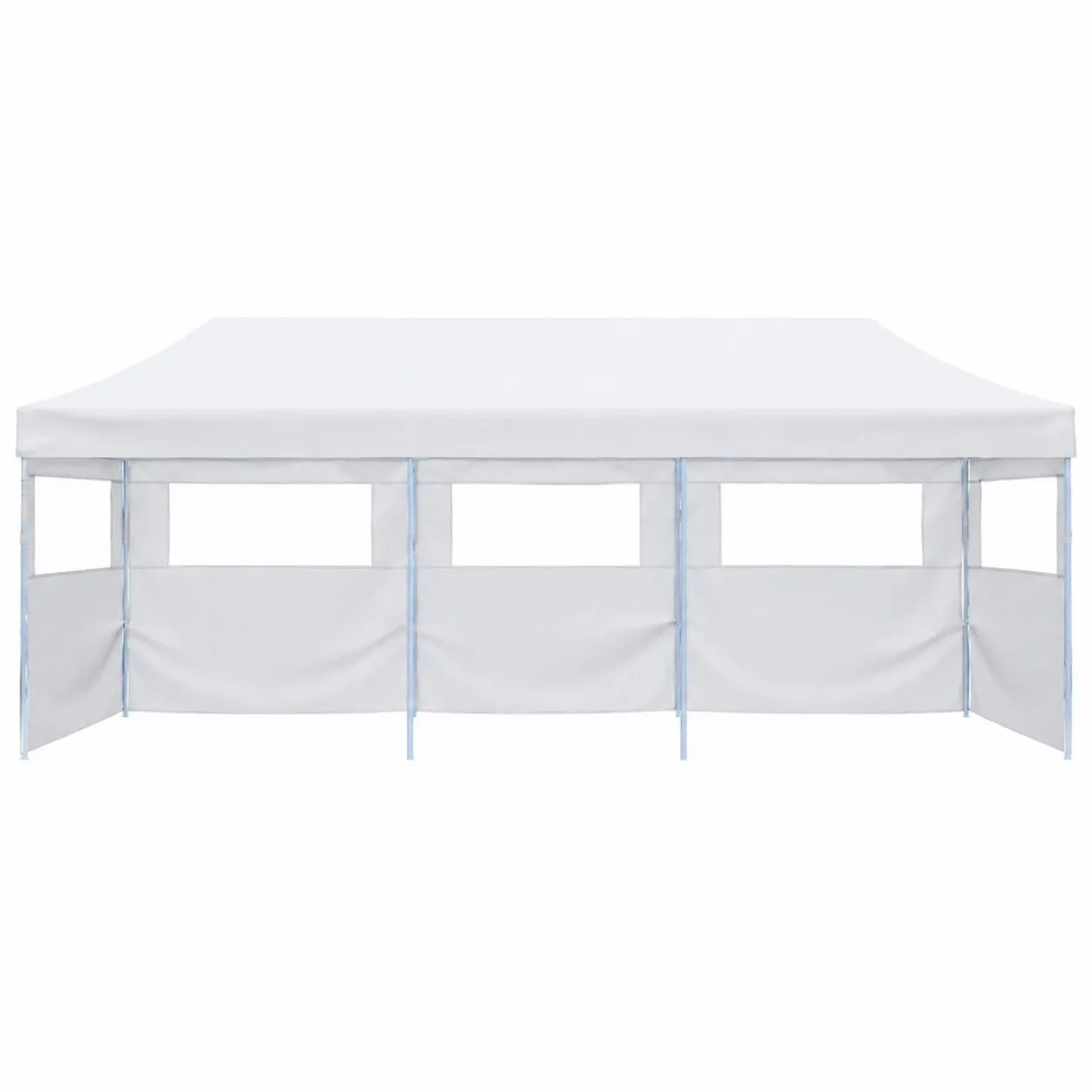 Tonnelle Extérieure 6x3m en Acier et Polyester Blanc