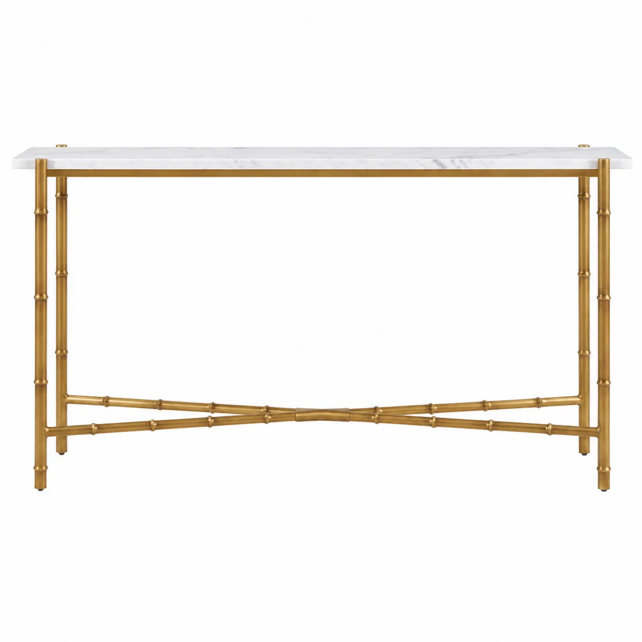 Console en marbre et métal doré