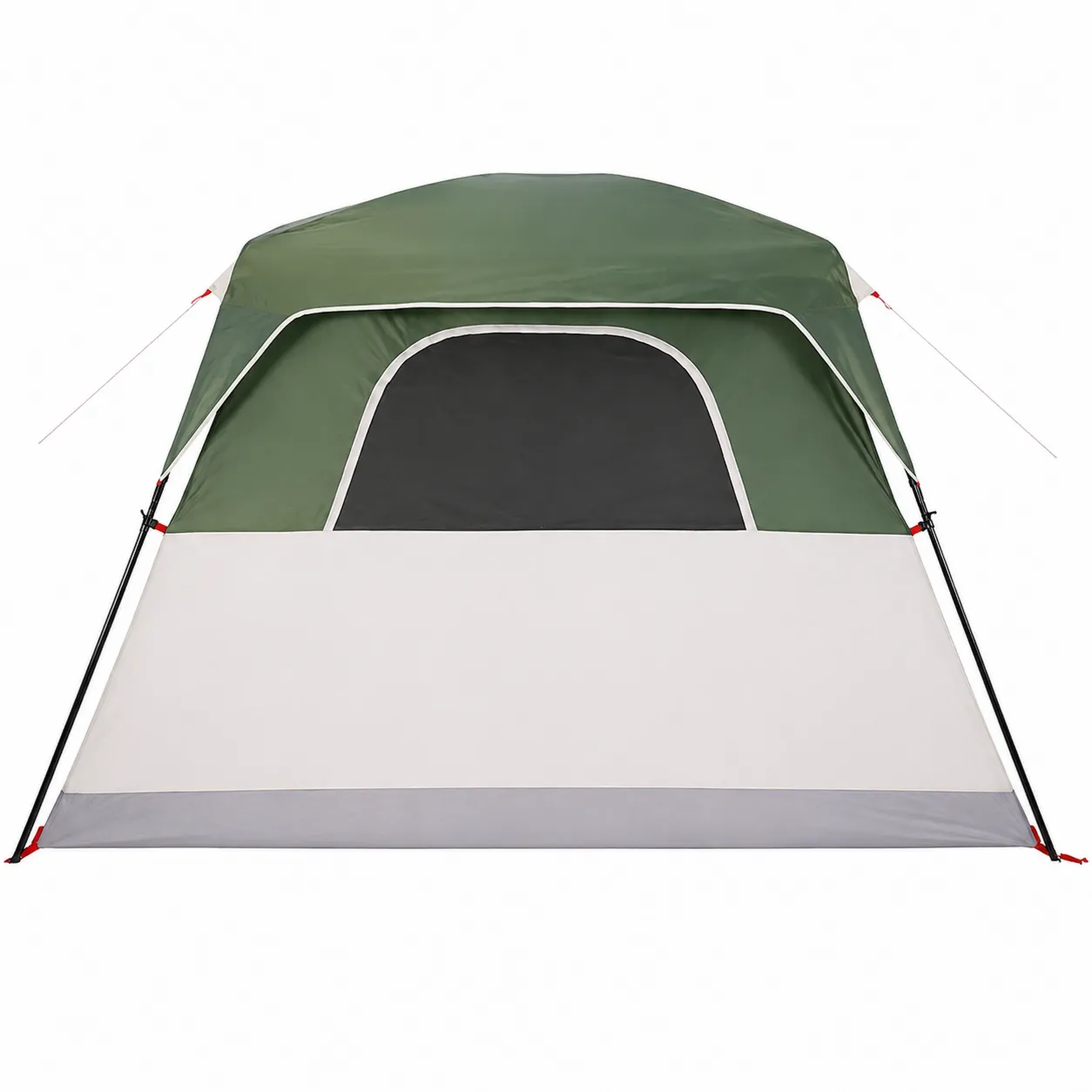 Tente de camping 2 personnes en polyester Vert/Blanc 200x150x120 cm