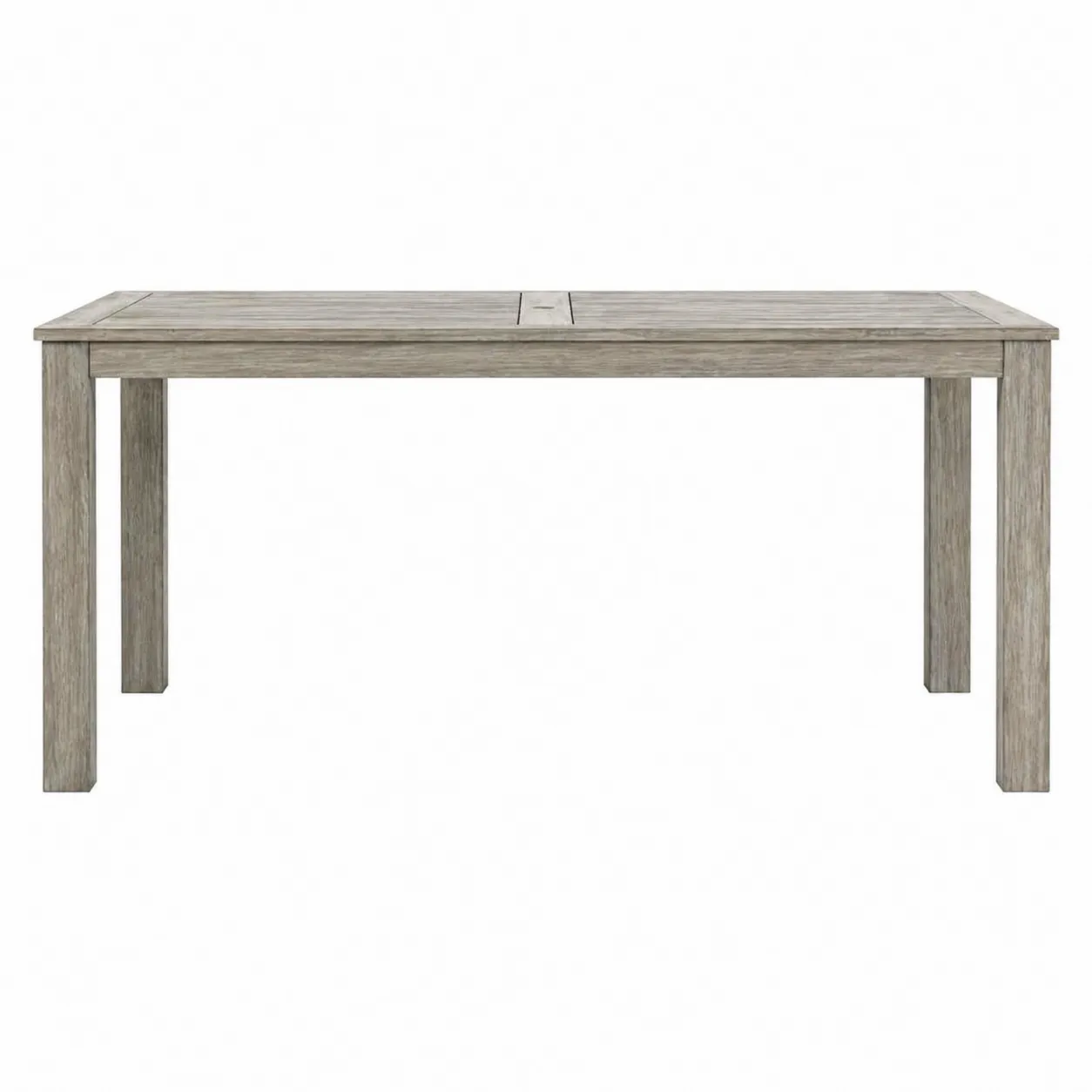 Table de jardin rectangulaire en bois d'acacia gris