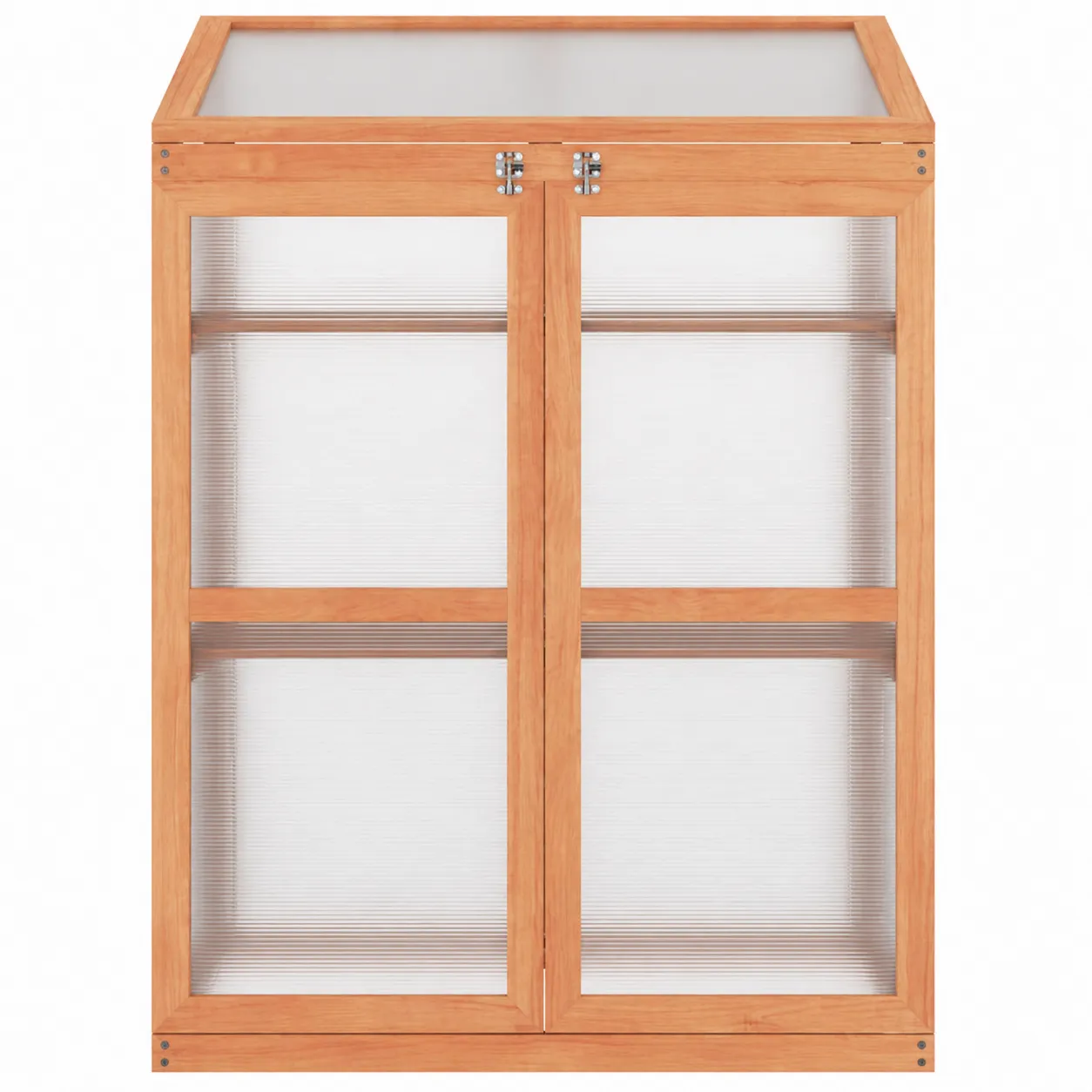 Serre en bois massif et polycarbonate 80x50x110 cm