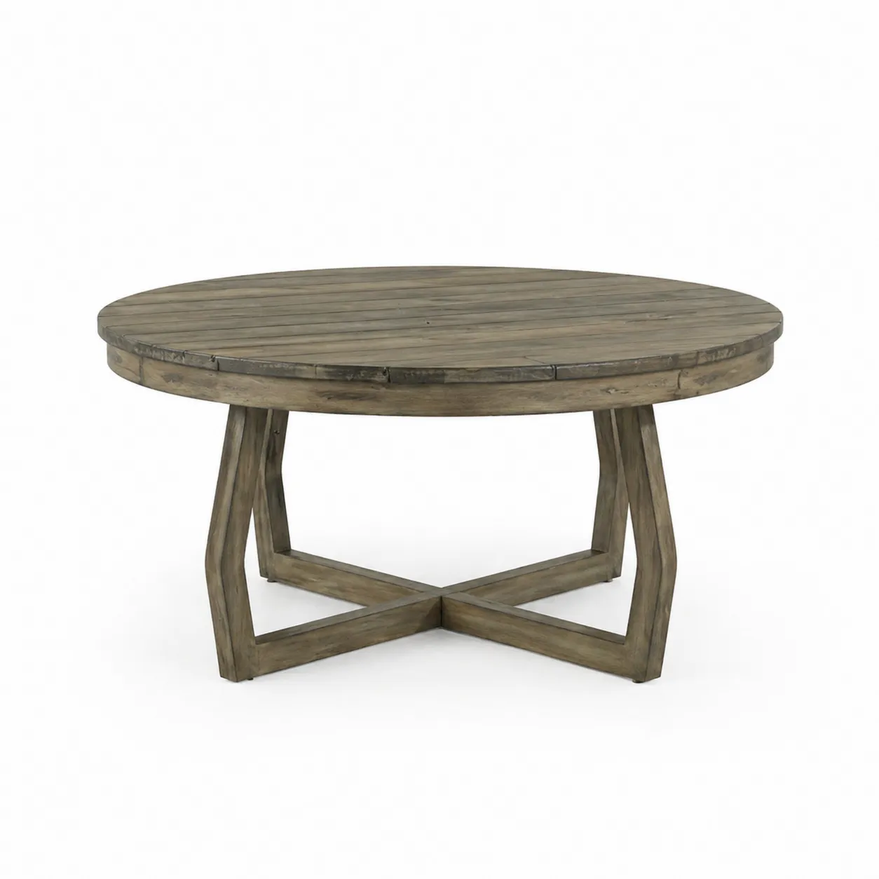 Table basse ronde en bois chêne 100 cm