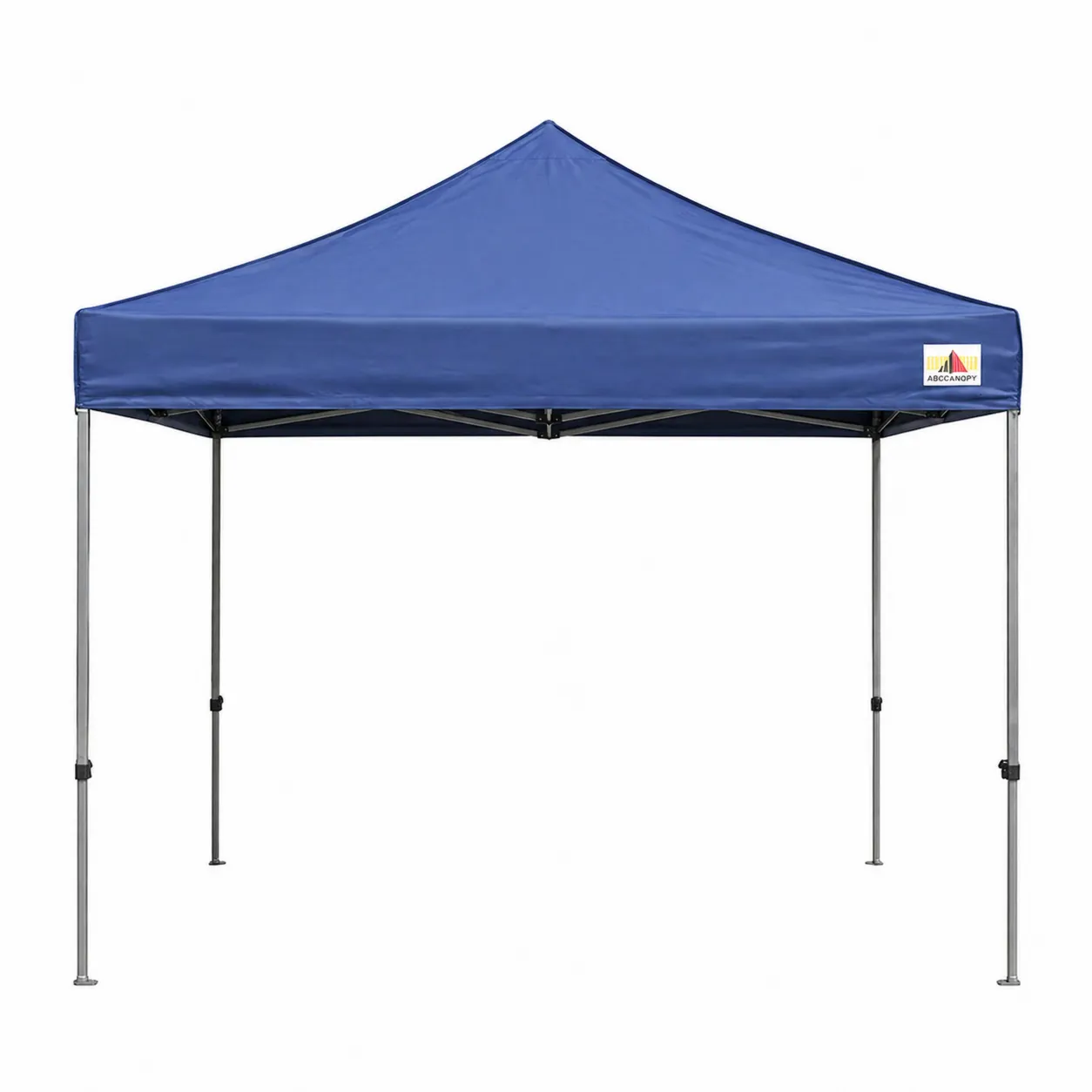 Tente pliante en tissu bleu avec structure en acier