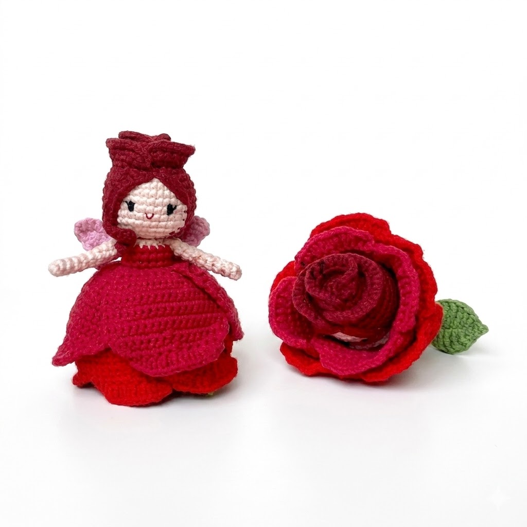 Reversible Rose Fairy Crochet Pattern