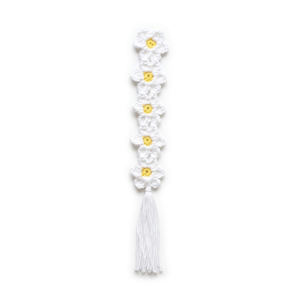 Daisy String Bookmark Crochet Pattern