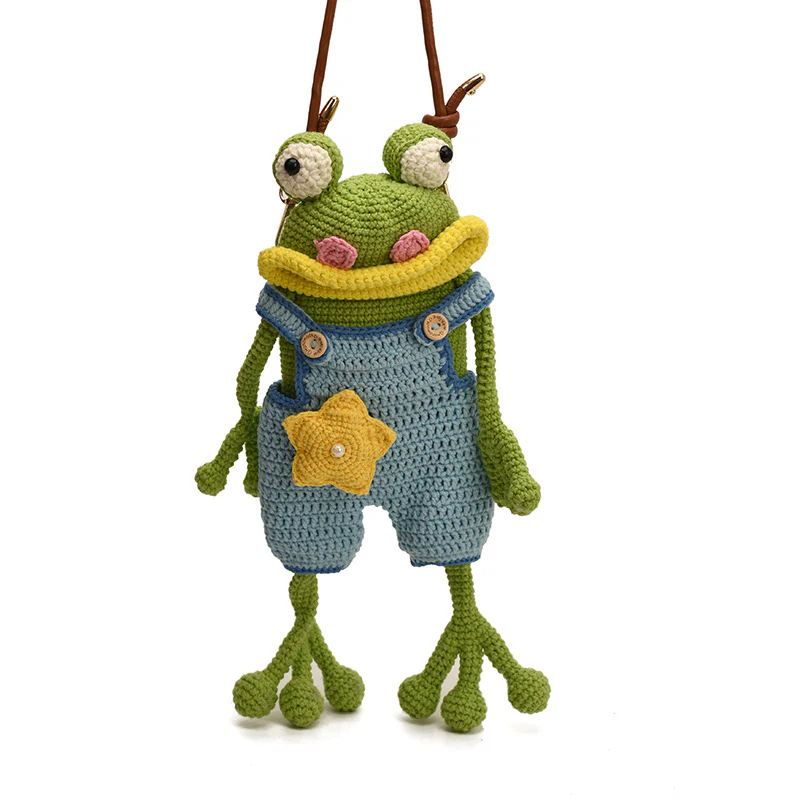 Big-Mouth Frog Crossbody Bag Crochet Pattern