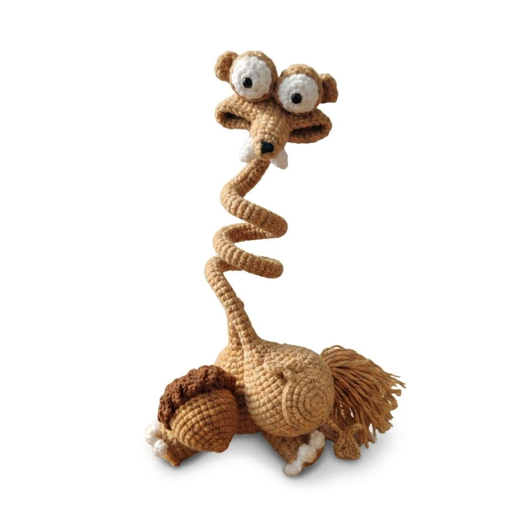 Long Neck Sloth Amigurumi Crochet Pattern 