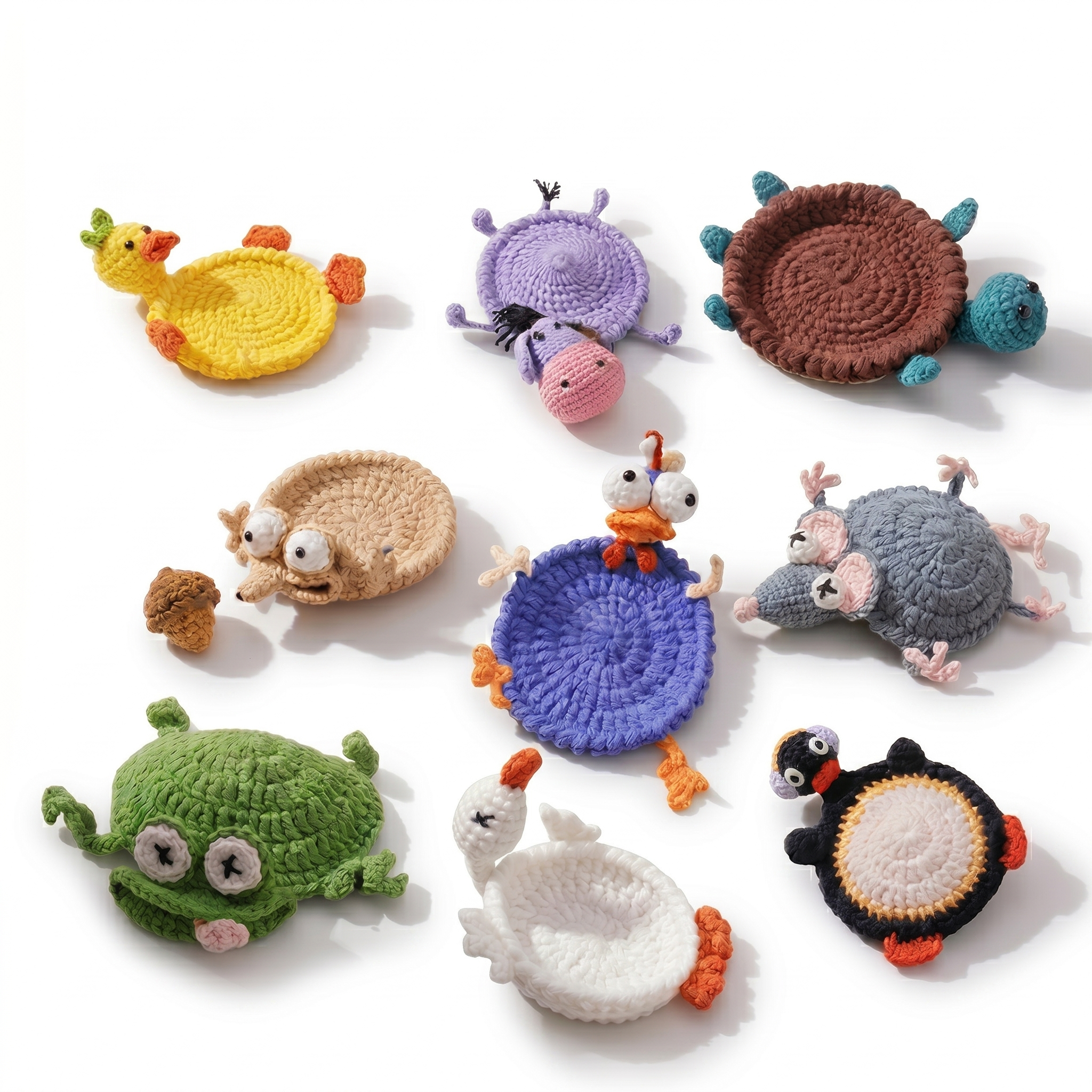 9 in 1 Animal Coaster Crochet Pattern
