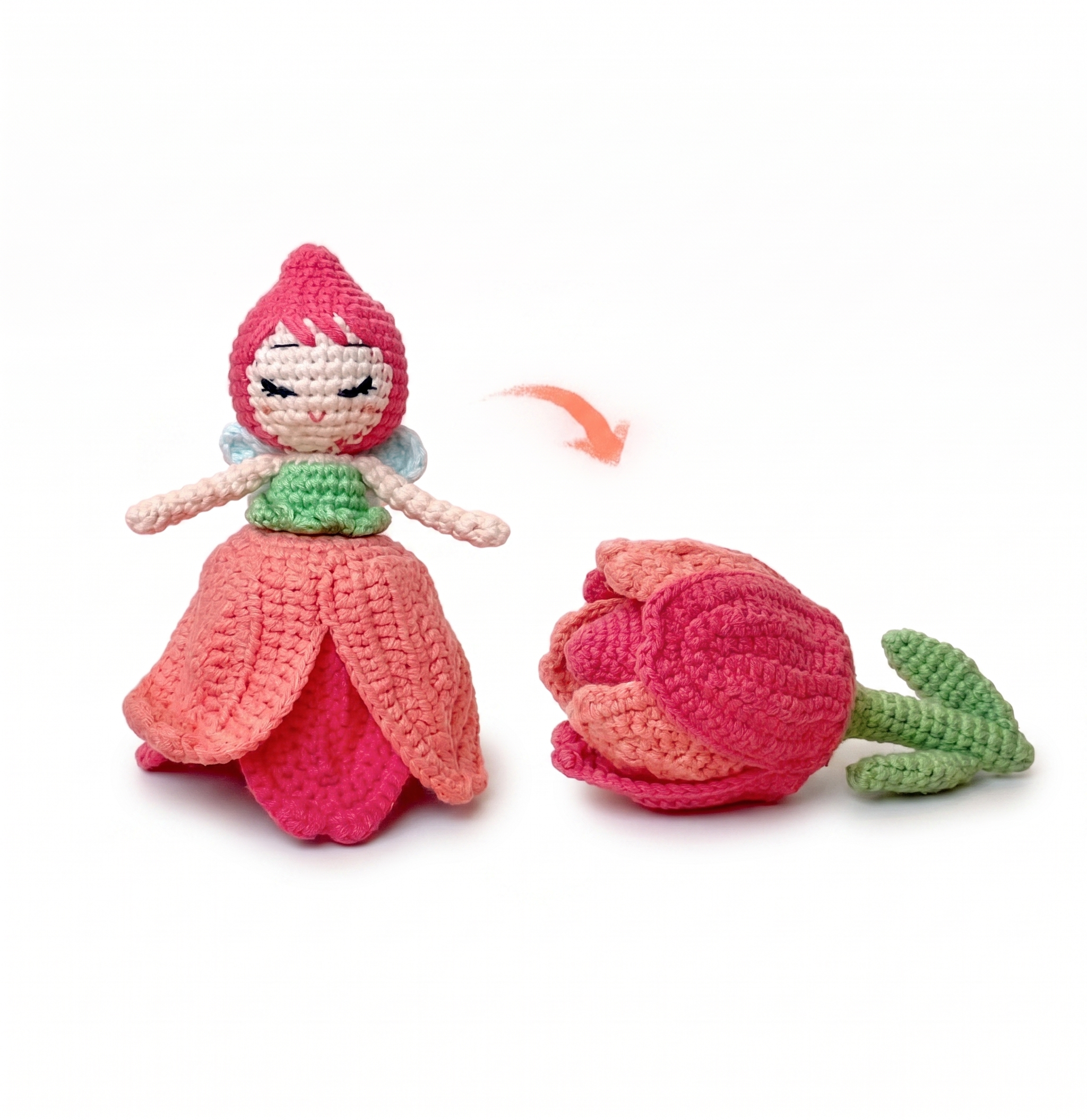 Reversible Tulip Fairy Crochet Pattern