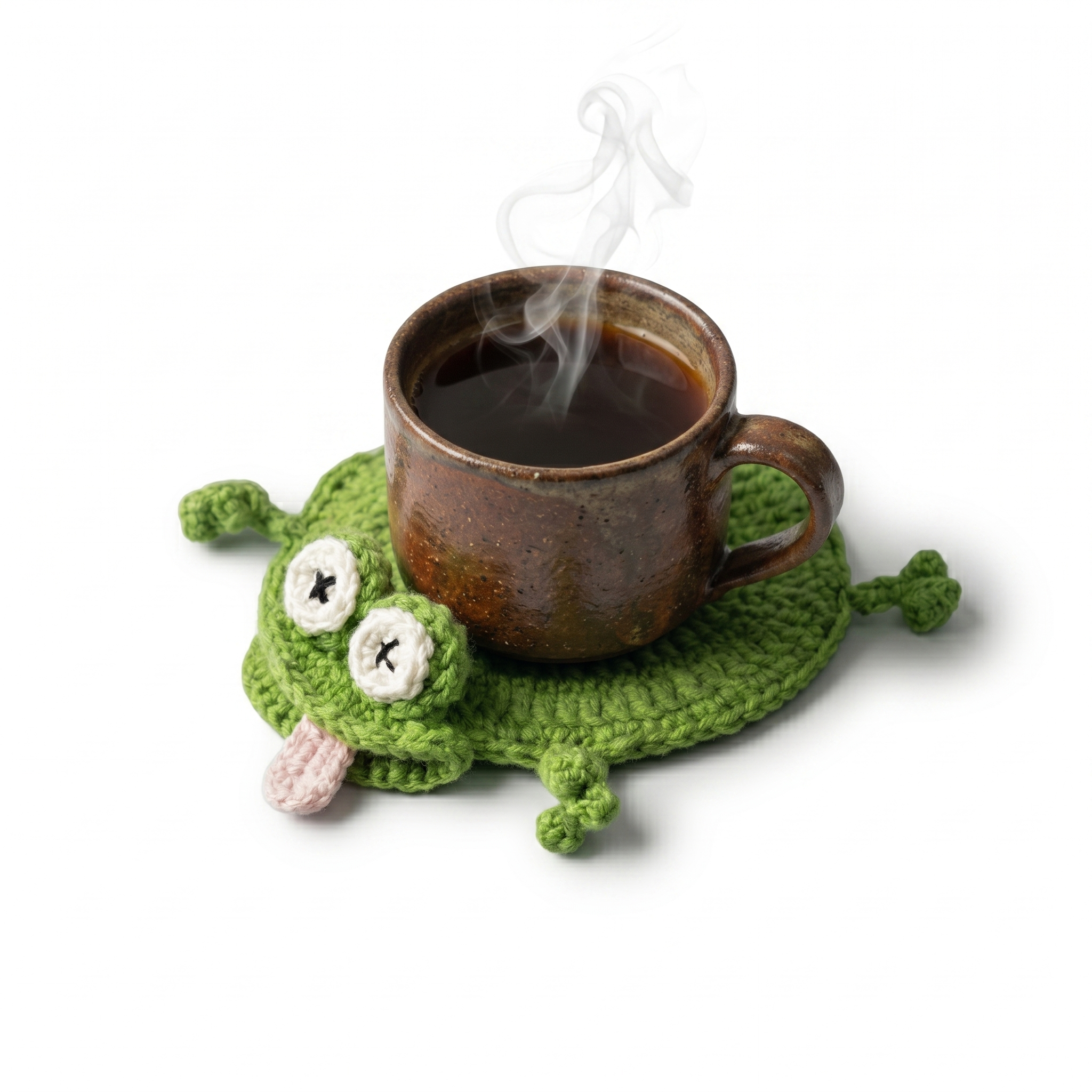Frog Coaster Crochet Pattern