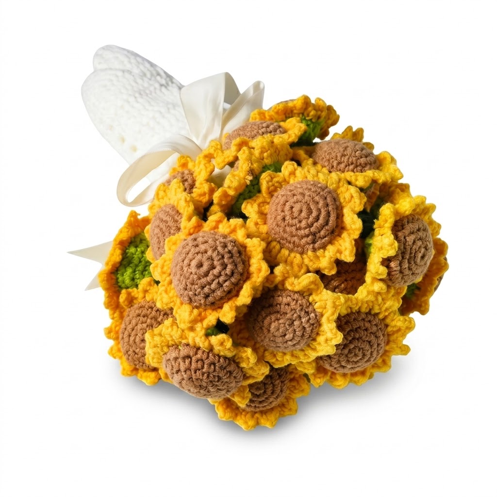 Sunflower Bouquet Blanket Crochet Pattern