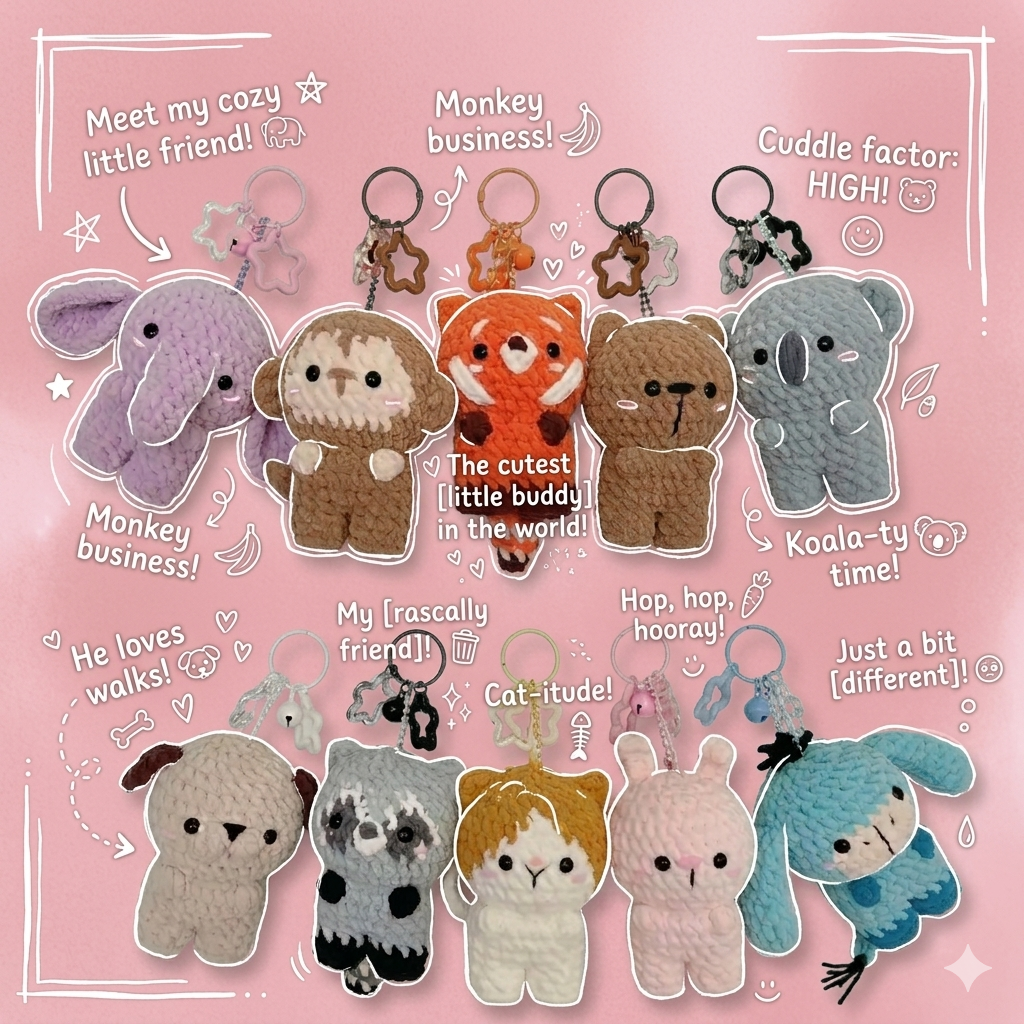 Charm & Keychain Crochet Pattern