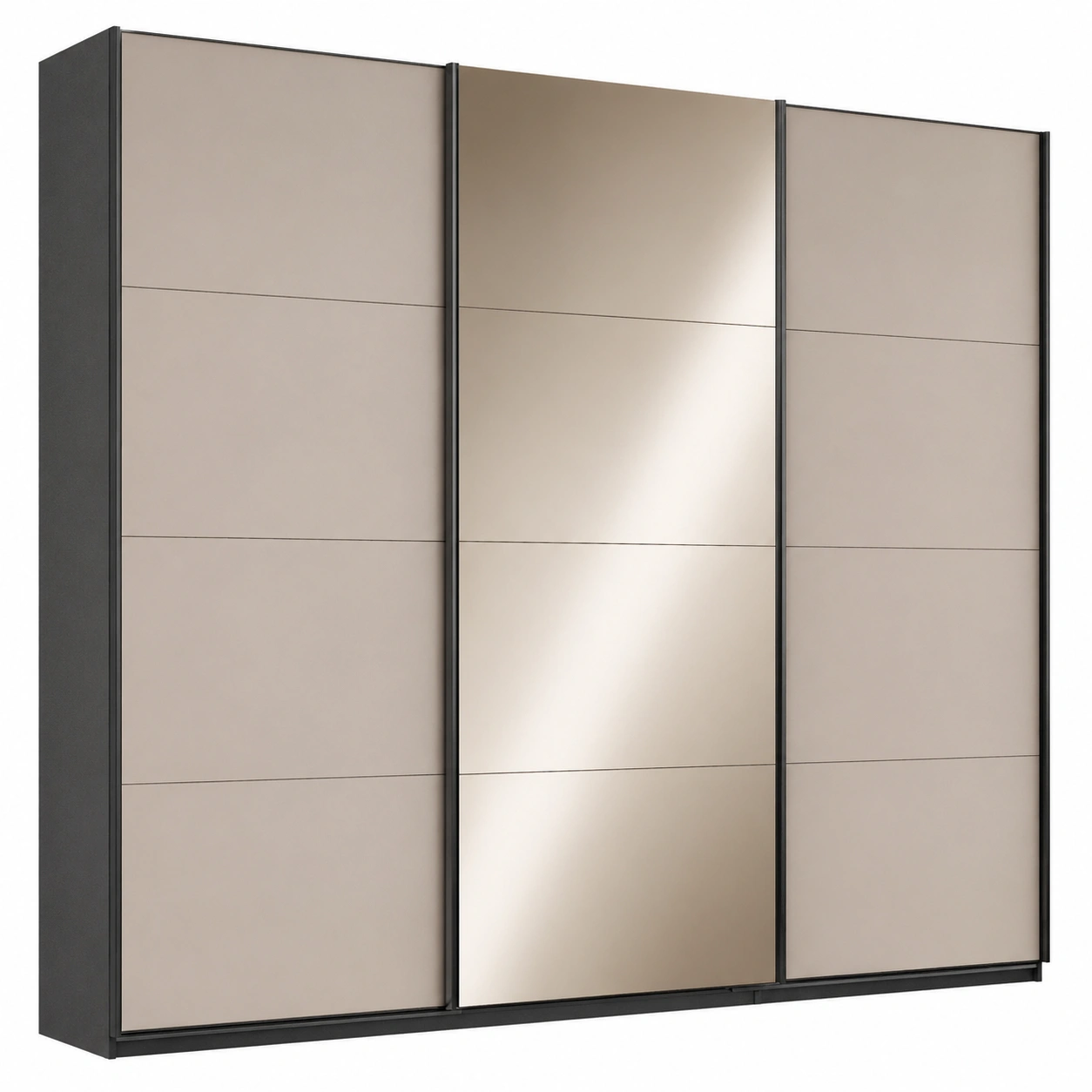 Schwebetürenschrank Kulmbach Beige 271x210x62 cm-cartmovo