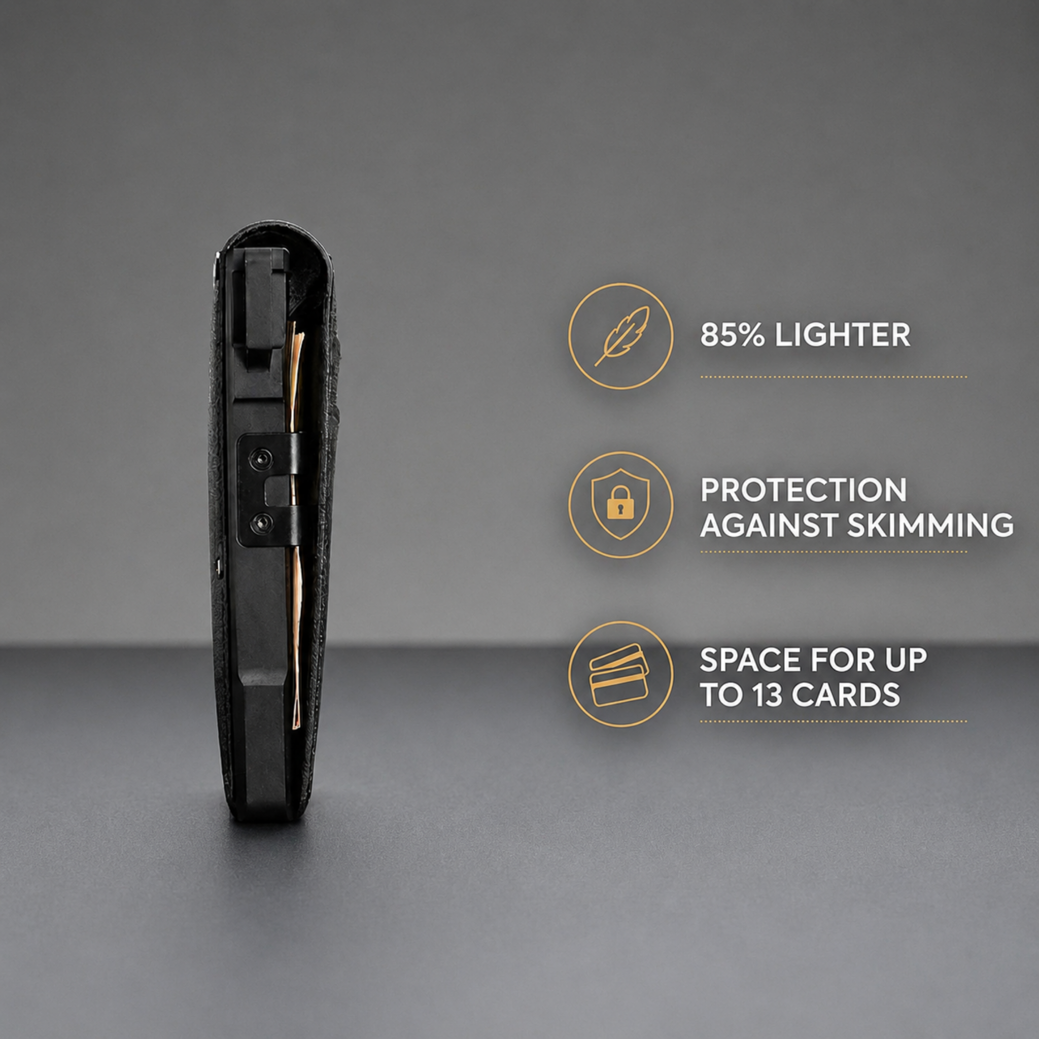 Brixnnest MagVault® Minimalist Wallet - Maximum Capacity. Minimal Footprint.