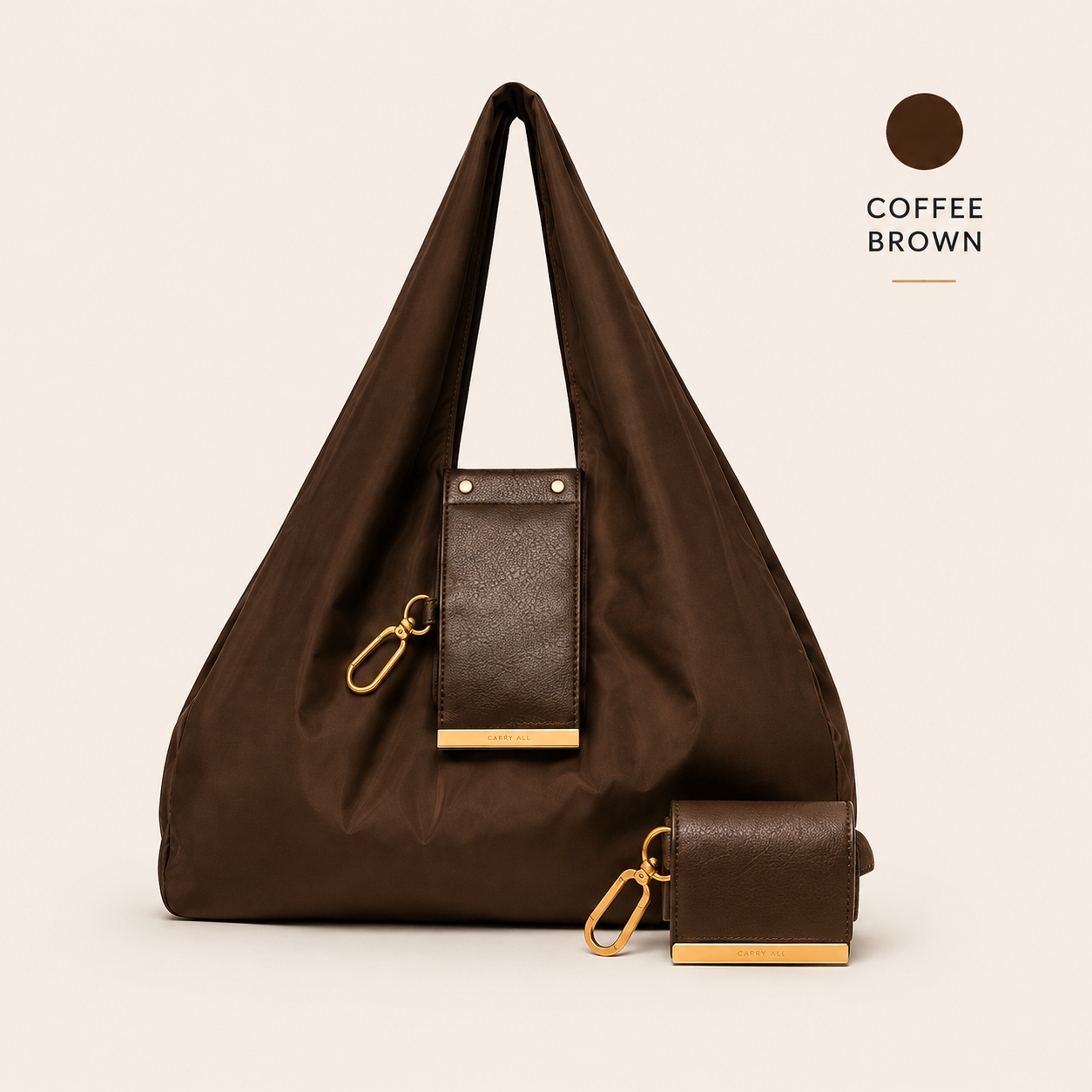 Foldable Nylon Shopping Tote