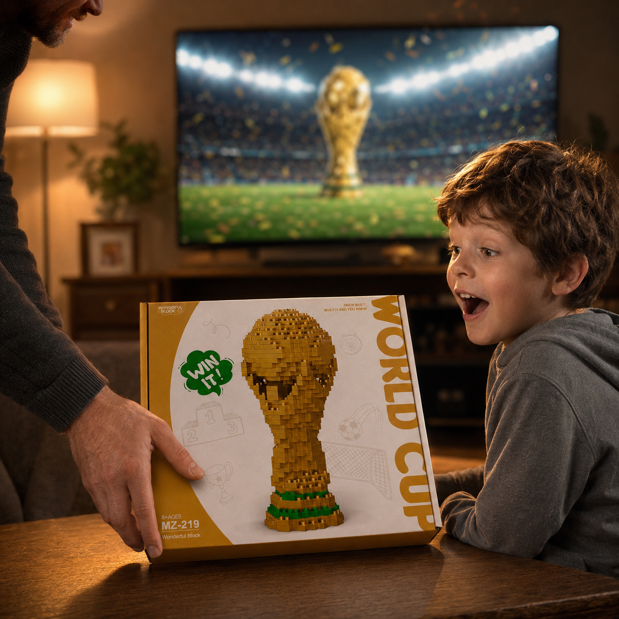 🏆World Cup Discount-60% OFF⚽ DIY World Cup Trophy Building Block Set