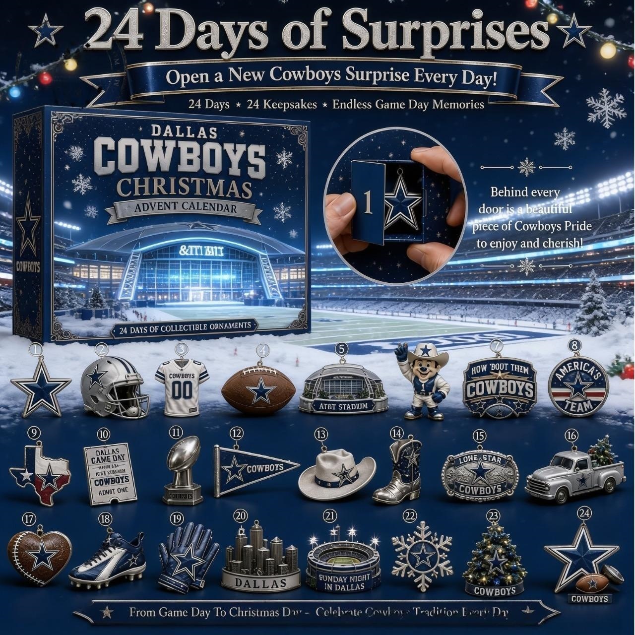 Dallas Cowboys Football Edition advent calendar
