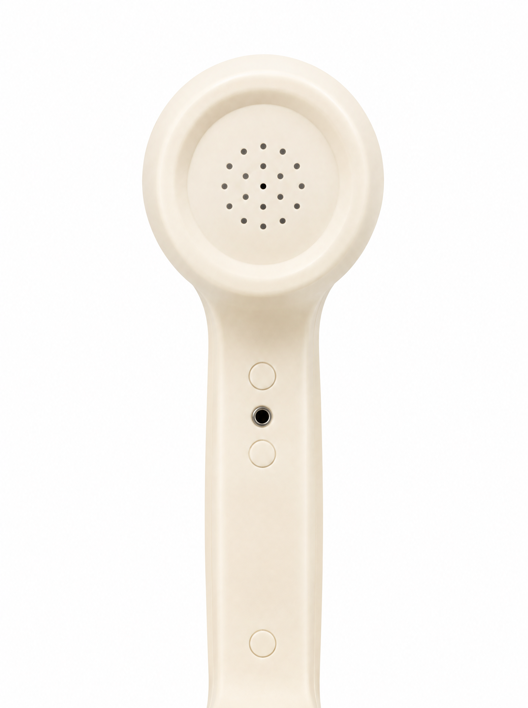 Ivory retro corded phone handset