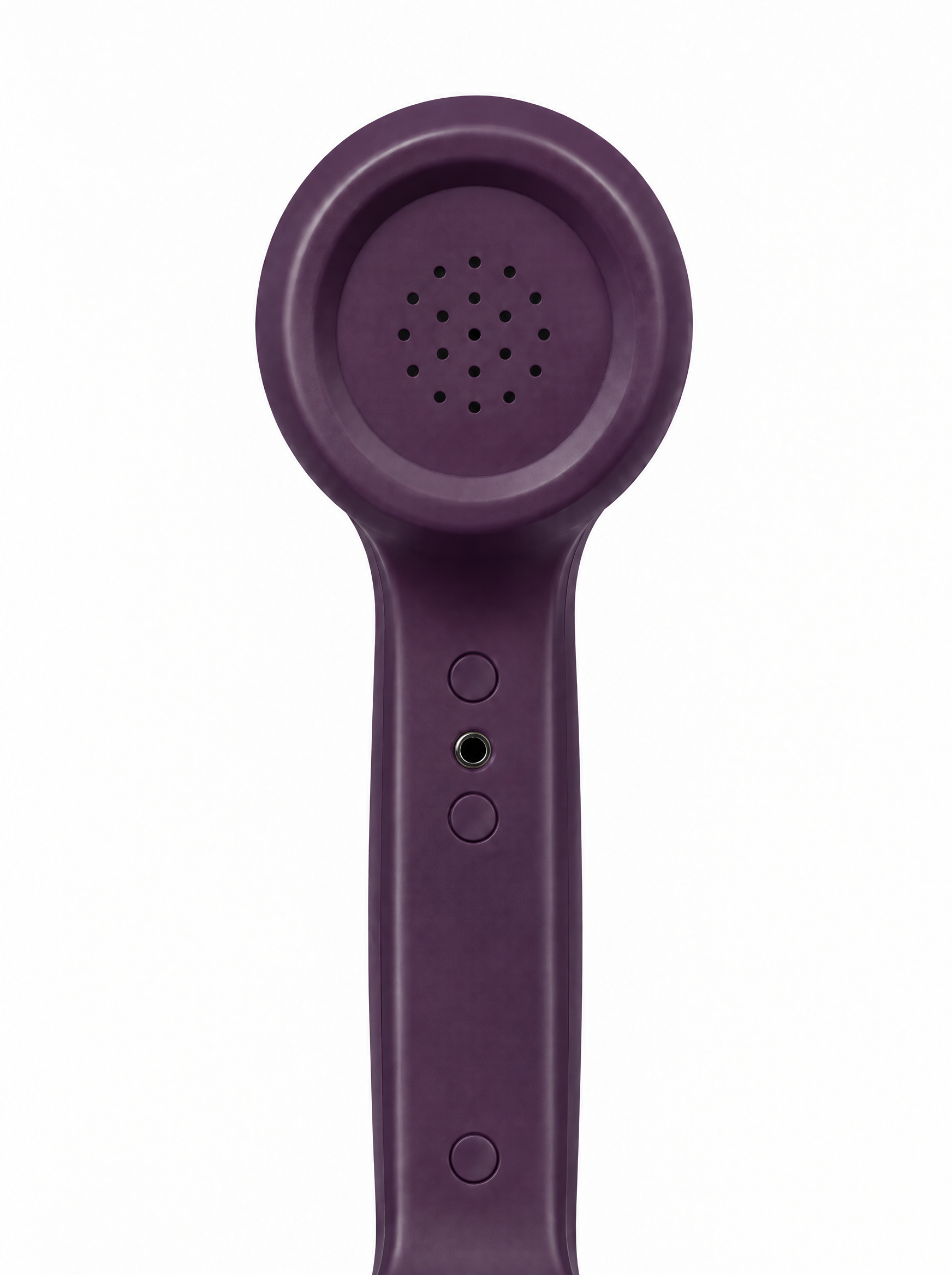Aubergine retro corded phone handset