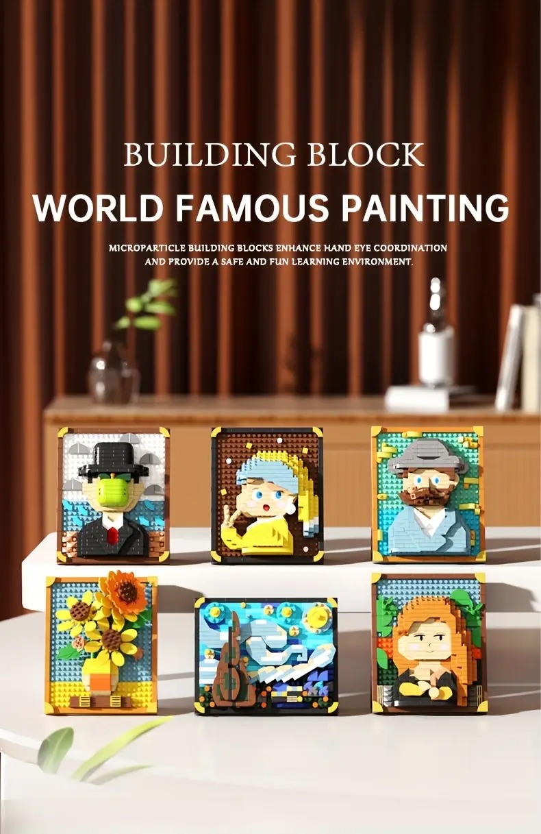 mini famous painting decoration diy🖼️