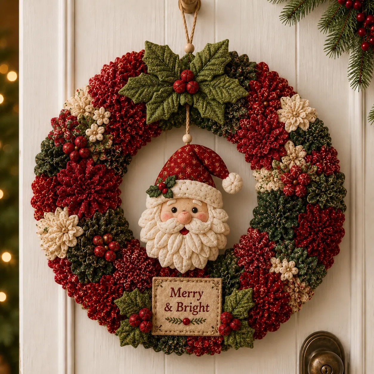 🔥50% Off Last Day 🎄 3D Fabric Poke Wreath DIY Kit