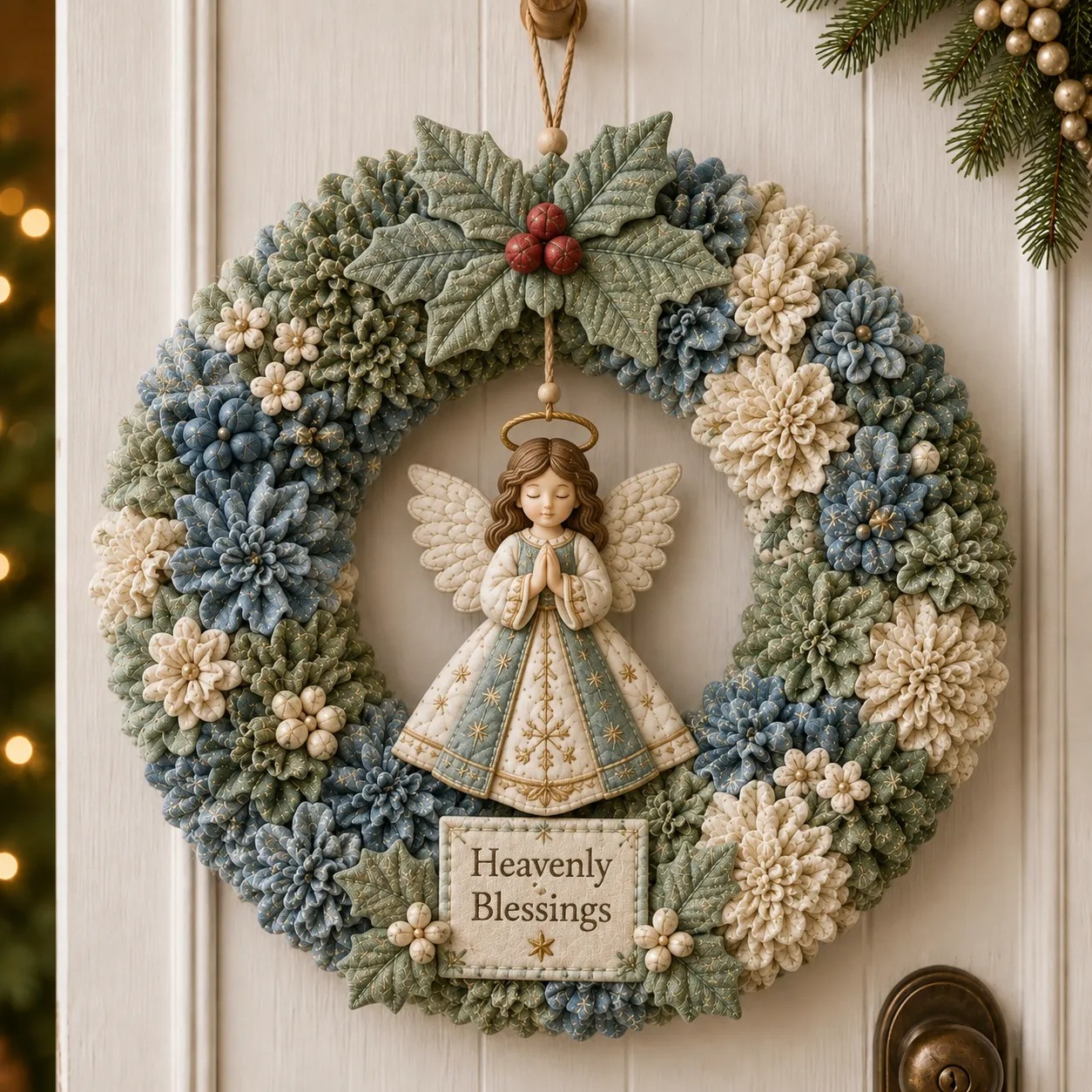 🔥50% Off Last Day 🎄 3D Fabric Poke Wreath DIY Kit