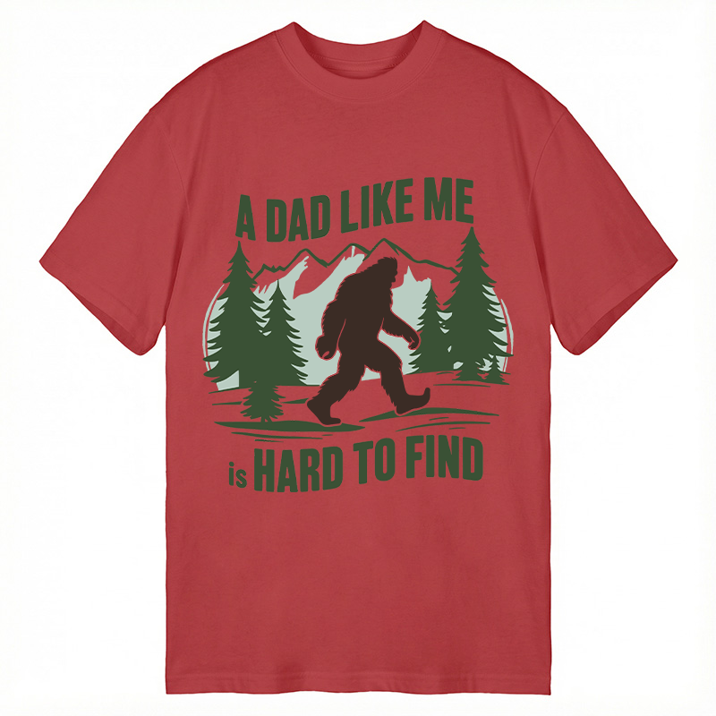 Modecanvas Retro Funny Bigfoot Dad DTG Printing Classic T-Shirt-modecanvas