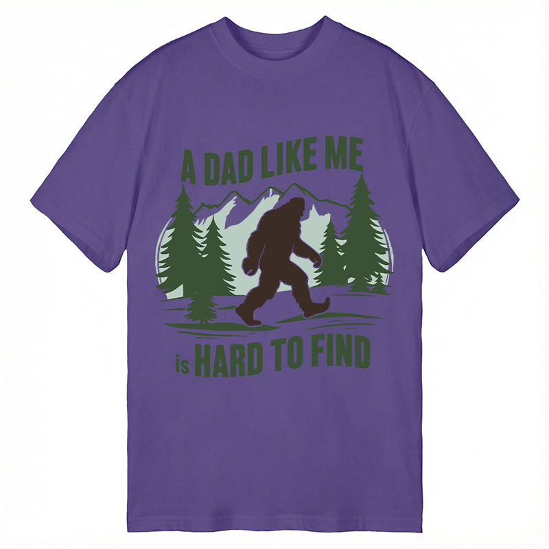 Modecanvas Retro Funny Bigfoot Dad DTG Printing Classic T-Shirt-modecanvas