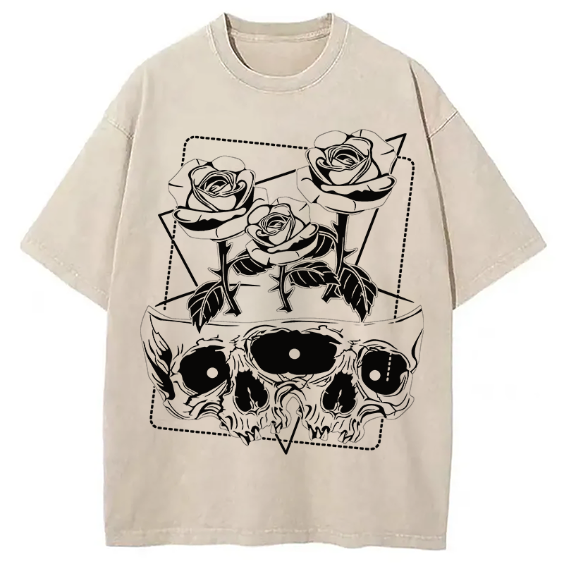 Modecanvas Ever After DTG Printing Washed T-Shirt-modecanvas