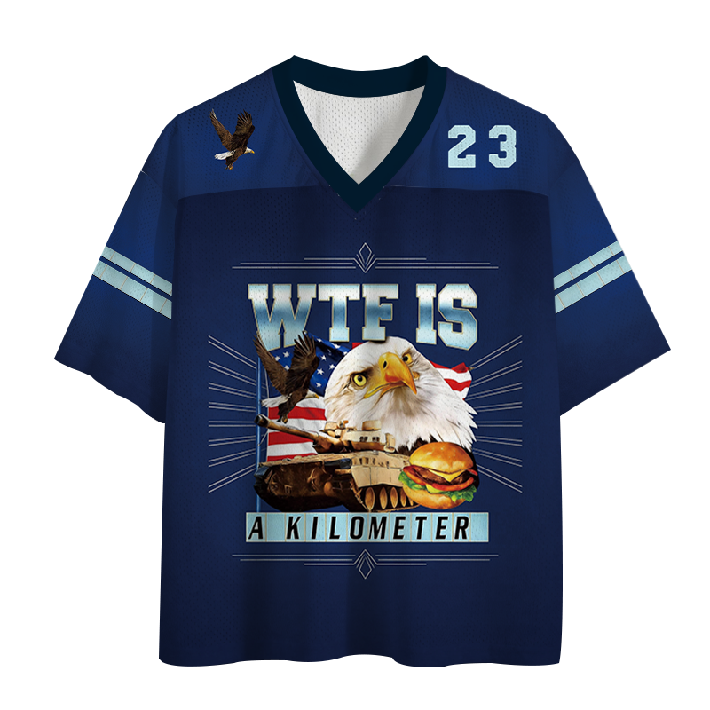 Modecanvas WTF Is A Kilometer Meme Mesh Jersey-modecanvas