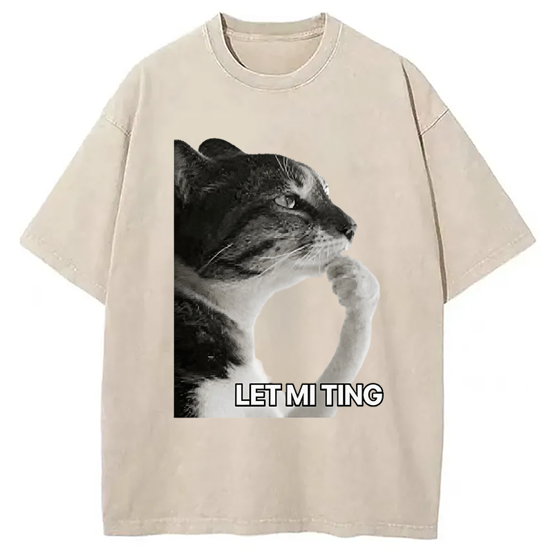 Modecanvas Let Mi Ting DTG Printing Washed T-Shirt