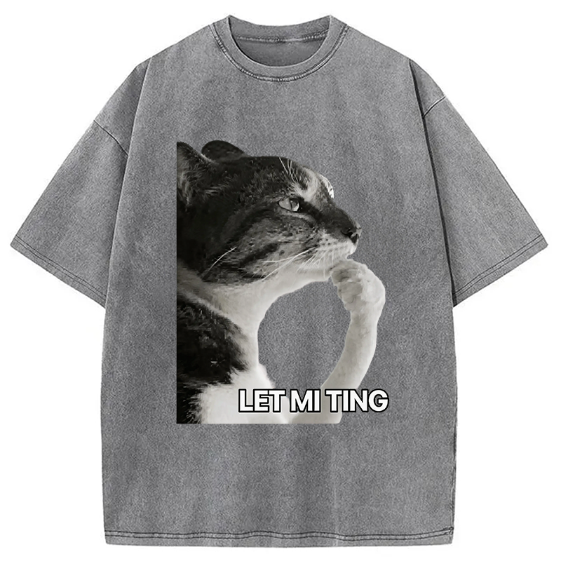 Modecanvas Let Mi Ting DTG Printing Washed T-Shirt